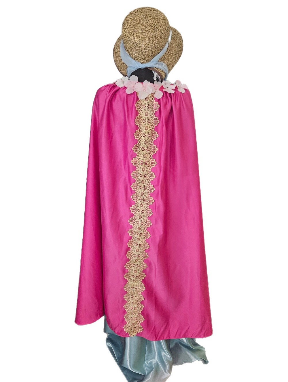 Jane Austin Regency Gown Set Halloween Costume Empire Waist Dress / Cape Size M - Picture 6 of 12